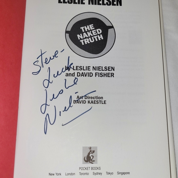 SIGNED The Naked Truth by Leslie Nielsen Book, 1993 Book - Picture 3 of 8